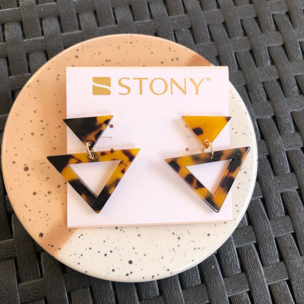 Tortoise Print Earrings